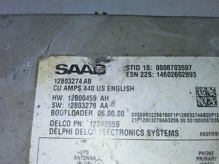 2002 Saab 9-3 gps navigation control module 12803274 AB - Swan Auto