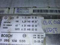 2003-2005 Mercedes CLS500 E350 abs anti-lock brake control module A211 540 59 45 - Swan Auto