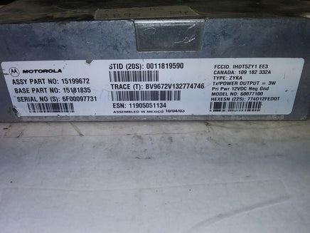 2003-2006 Chevy Trailblazer Onstar module 15199672 - Swan Auto