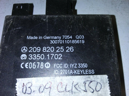 2003-2009 Mercedes CLK550 Keyless Entry Module 209 820 25 26 - Swan Auto