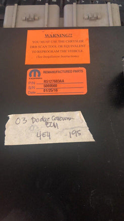 2003 Dodge Caravan ecm ecu computer R5127683AA - Swan Auto