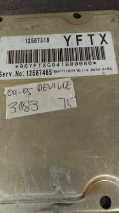 2004-2005 Cadillac Deville ecm ecu computer 12587318 - Swan Auto
