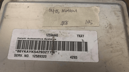 2004-2005 Chevrolet Malibu ecm ecu computer 12594446 - Swan Auto