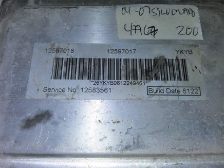 2004-2007 Chevy Silverado ecm ecu computer 12597017 - Swan Auto