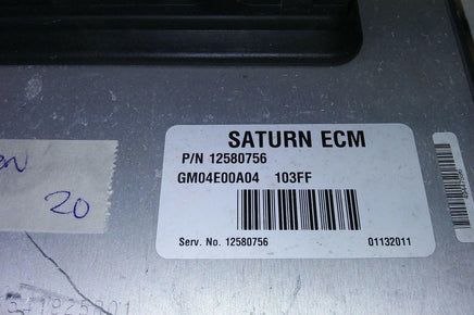 2004 Saturn Ion ecu ecm computer 12580756 - Swan Auto