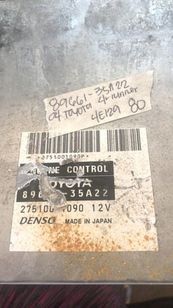 2004 Toyota 4-Runner 4Runner ecu ecm computer 89661-35A22 - Swan Auto