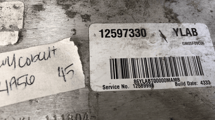 2005-2006 Chevrolet Cobalt or HHR ecm ecu computer 12597330 - Swan Auto
