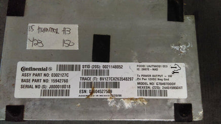 2005 Hummer H3 communication module 0302127C - Swan Auto