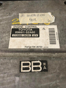 2005 Scion TC ecm ecu computer 89661-52A60 - Swan Auto