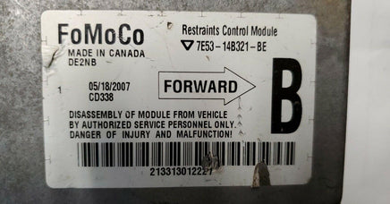 2006-2008 Ford Fusion air bag module 7E53-14B321-BE **Tested** - Swan Auto