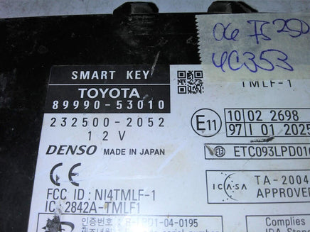 2006 Lexus IS250 Keyless Entry Module 89990-53010 - Swan Auto
