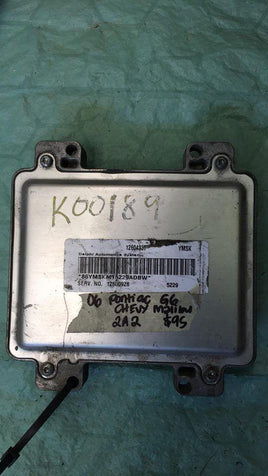2006 Pontiac G6 Chevrolet Malibu ecm ecu computer 12604331 - Swan Auto