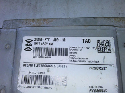 2007-2009 Acura MDX Satellite Radio Receiver 39820-STX-A021-M1 - Swan Auto