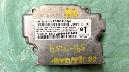 2007-2009 Chrysler Sebring air bag module P56054103AC - Swan Auto
