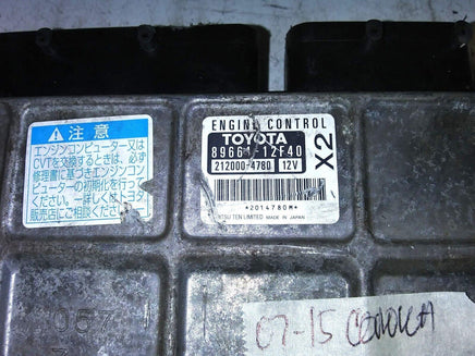 2007-2015 Toyota Corolla ecu ecm computer 89661-12F40 - Swan Auto