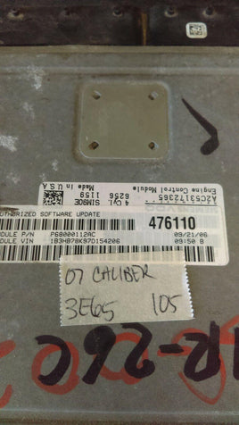 2007 Dodge Caliber ecm ecu computer P68000112AC - Swan Auto
