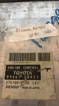 2007 Lexus RX350 ecu ecm computer 89661-48831 - Swan Auto