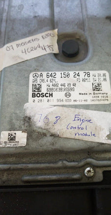 2007 Mercedes E320 ecm ecu computer A 642 150 24 78 - Swan Auto
