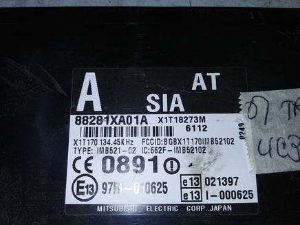 2007 Subaru Tribeca theft locking module 88281XA01A - Swan Auto