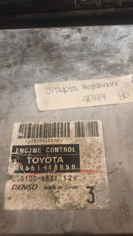 2007 Toyota Highlander ecu ecm computer 89661-48B50 - Swan Auto