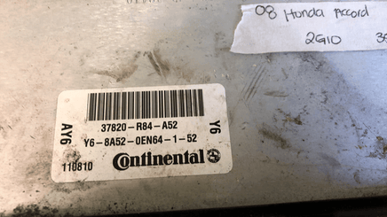 2008-2009 Honda Accord ecm ecu computer 37820-R84-A52 - Swan Auto