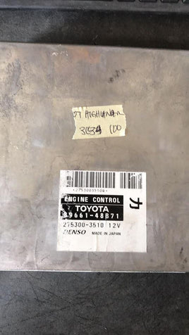 2008-2010 Toyota Highlander ecu ecm computer 89661-48B71 - Swan Auto