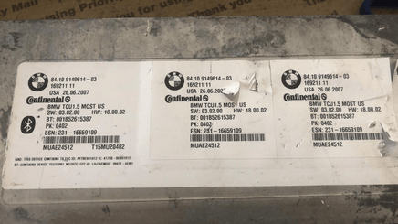 2008 BMW 550 550i bluetooth telematics control module 84.10 9149614 -03 - Swan Auto