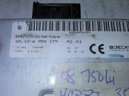 2008 BMW 750Li rear entertainment module 65.12-6 954 179 - Swan Auto