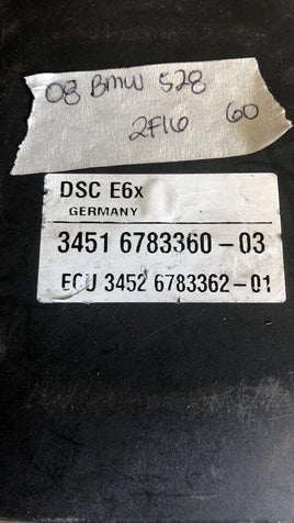 2008 BMW ABS Pump Control Module 6783360-03 - Swan Auto