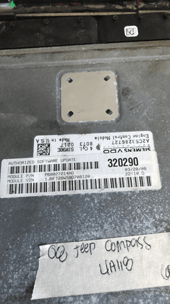 2008 Jeep Compass or Patriot ecm ecu computer P68027214AD - Swan Auto