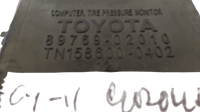 2009-2011 Toyota Corolla tire pressure monitor module 89769-02010 - Swan Auto