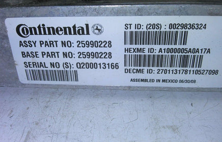2009 Cadillac SRX communication control module 25990228 - Swan Auto