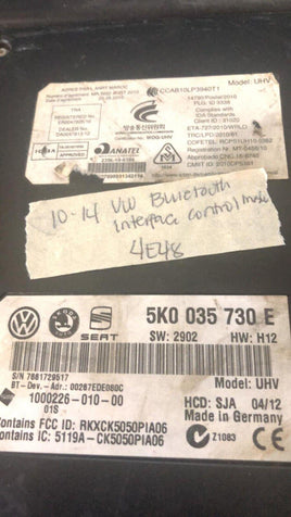 2010-2014 VW Passat or Jetta Bluetooth Control Module 5K0 035 730 E - Swan Auto