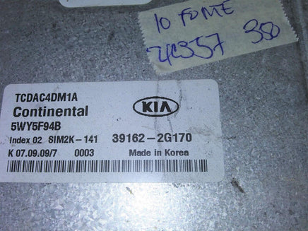 2010 Kia Forte ecu ecm computer 39162-2G170 - Swan Auto