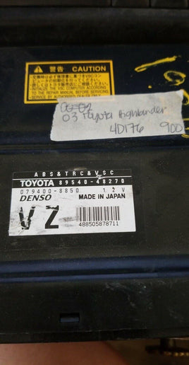 2011-2012 Toyota Highlander ecm ecu computer 89540-48270 - Swan Auto