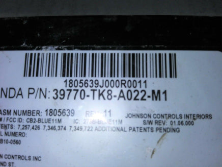 2011-2013 Honday Odyssey bluetooth blue tooth module 39770-TK8-A022-M1 - Swan Auto