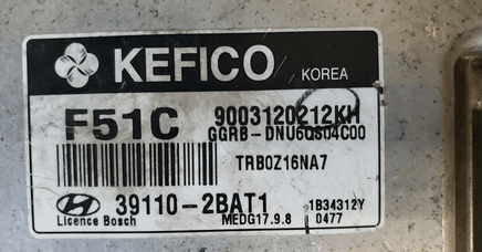 2012-2014 Hyundai Accent ecm ecu computer 39110-2BAT1 - Swan Auto