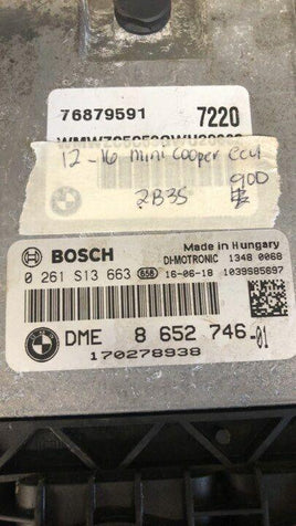 2012-2016 Mini Cooper ecm ecu computer 8 652 746 -01 - Swan Auto