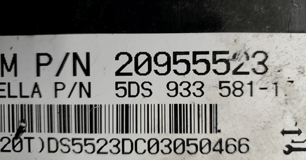 2012 Chevy Traverse seat control module 20955523 - Swan Auto