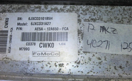 2012 Lincoln MKZ ecu ecm computer AE5A-12A650-FCA **Tested** - Swan Auto