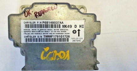 2013-2014 Jeep Compass or Patriot air bag module P68148037AA **Tested** - Swan Auto