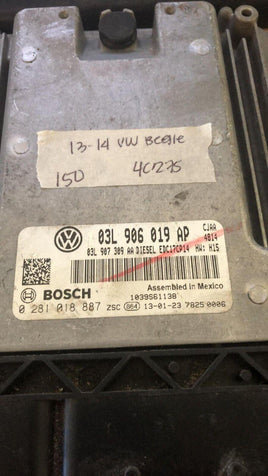 2013-2014 VW Beetle ecm ecu computer 03L 906 019 AP - Swan Auto