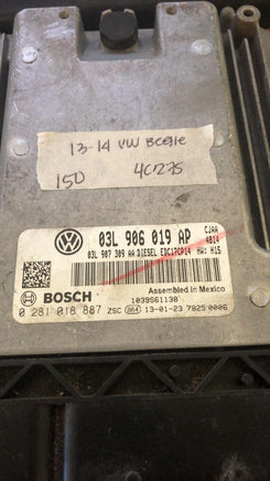 2013-2014 VW Beetle ecm ecu computer 03L 906 019 AP - Swan Auto