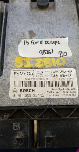 2013 Ford Escape ecm ecu computer DJ5A-12A650-ABA - Swan Auto