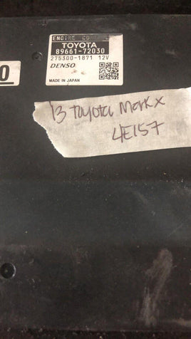 2013 Toyota Mark VIII ecm ecu computer 89661-72030 - Swan Auto