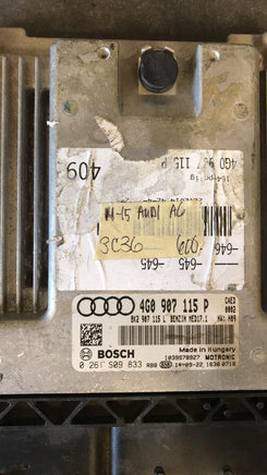 2014-2015 Audi 6 ecm ecu computer 4G0 907 115 P - Swan Auto