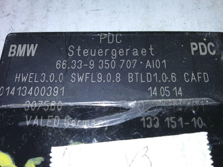 2014-2019 BMW X3 park aid assist control module 66.33-9 350 707 - Swan Auto