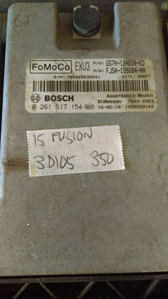 2015 Ford Fusion ecm ecu computer GS7A-12A650-KD - Swan Auto
