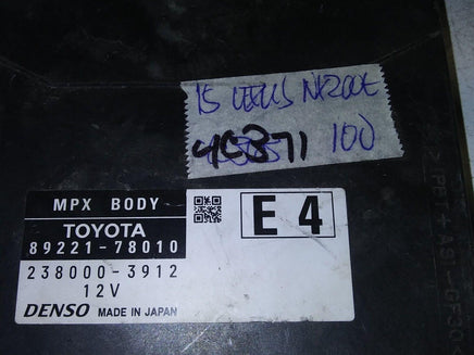 2015 Lexus NX200t multiplex relay module 89221-78010 - Swan Auto