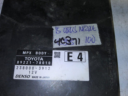 2015 Lexus NX200t multiplex relay module 89221-78010 - Swan Auto